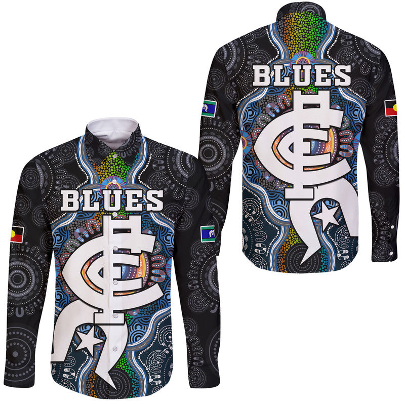 blues-football-naidoc-week-hawaii-long-sleeve-button-shirt-indigenous