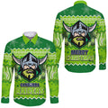 canberra-the-green-machine-raiders-aboriginal-christmas-vibe-hawaii-long-sleeve-button-shirt