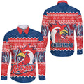sydney-aboriginal-roosters-christmas-vibe-hawaii-long-sleeve-button-shirt