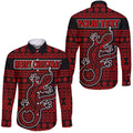 custom-personalised-australian-lizard-christmas-vibe-with-aboriginal-dot-painting-style-hawaii-long-sleeve-button-shirt