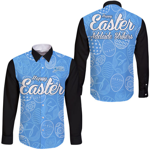 adelaide-strikers-cricket-happy-easter-day-hawaii-long-sleeve-button-shirt-simple-style