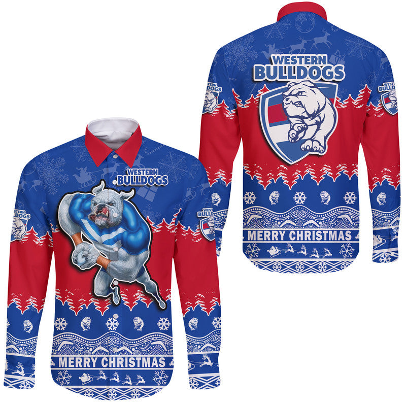 bulldogs-unique-winter-season-hawaii-long-sleeve-button-shirt-dogs-merry-christmas