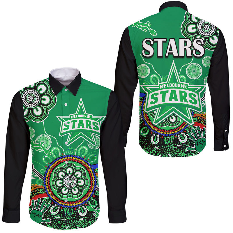melbourne-stars-hawaii-long-sleeve-button-shirt-cricket-indigenous-aboriginal-lizard-version