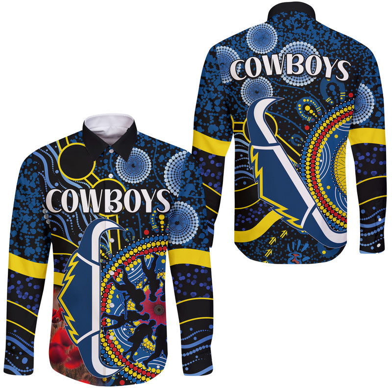 cowboys-rugby-hawaii-long-sleeve-button-shirt-aboriginal-dots-version