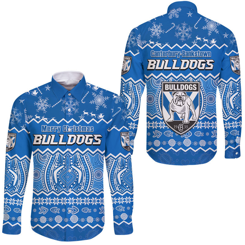 bulldogs-aboriginal-canterbury-bankstown-christmas-vibe-hawaii-long-sleeve-button-shirt