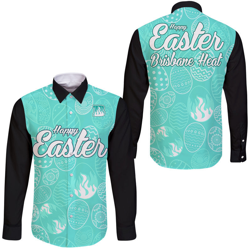 brisbane-heat-cricket-happy-easter-day-hawaii-long-sleeve-button-shirt-simple-style