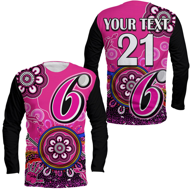 custom-personalised-sydney-sixers-long-sleeve-shirt-cricket-indigenous-aboriginal-lizard-version