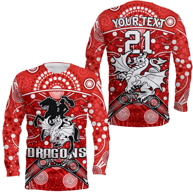 custom-personalised-dragons-rugby-long-sleeve-shirt-boomerang-indigenous-dots