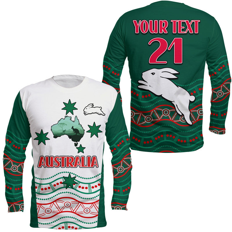 custom-personalised-rabbitohs-australia-day-long-sleeve-shirt-flag-map-and-aboriginal-wave