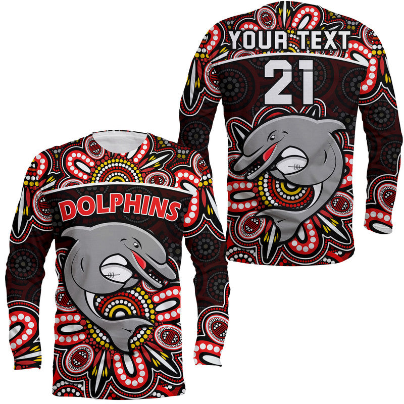 custom-personalised-dolphins-rugby-long-sleeve-shirt-aboriginal-dot-painting