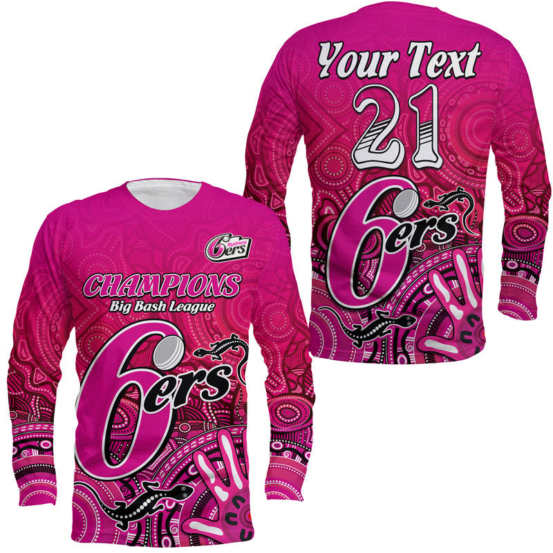 custom-personalised-sydney-sixers-champions-long-sleeve-shirt-lizard-indigenous-aboriginal
