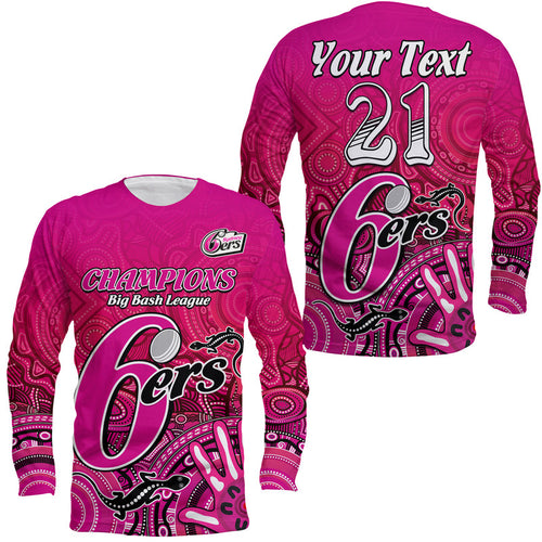 custom-personalised-sydney-sixers-champions-long-sleeve-shirt-lizard-indigenous-aboriginal