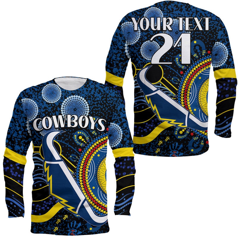 custom-personalised-cowboys-rugby-long-sleeve-shirt-aboriginal-dots-version