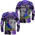 custom-personalised-australia-koala-aboriginal-long-sleeve-shirt-koala-hugging-rugby-ball-purple