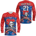 custom-personalised-knights-rugby-long-sleeve-shirt-novocastrians-boomerang-indigenous-dots