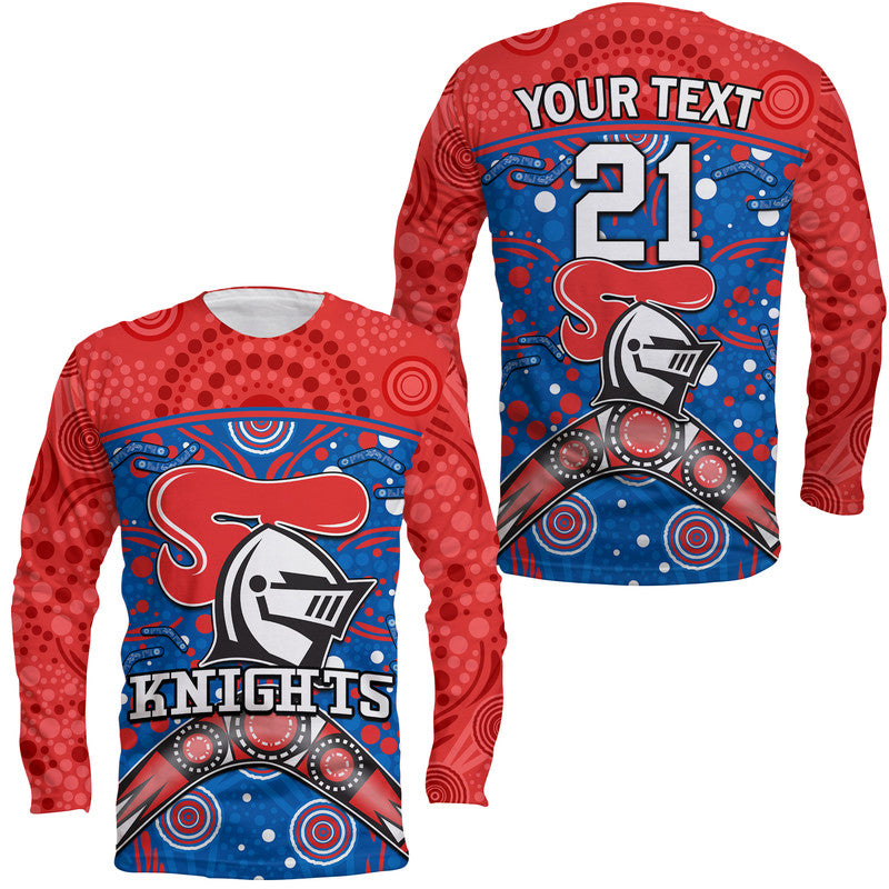 custom-personalised-knights-rugby-long-sleeve-shirt-novocastrians-boomerang-indigenous-dots