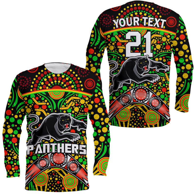 custom-personalised-panthers-rugby-long-sleeve-shirt-boomerang-indigenous-dots