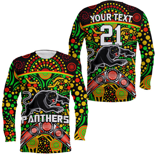 custom-personalised-panthers-rugby-long-sleeve-shirt-boomerang-indigenous-dots