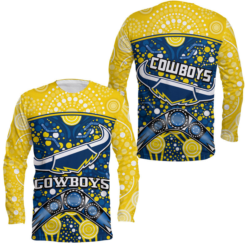 cowboys-rugby-long-sleeve-shirt-boomerang-indigenous-dots