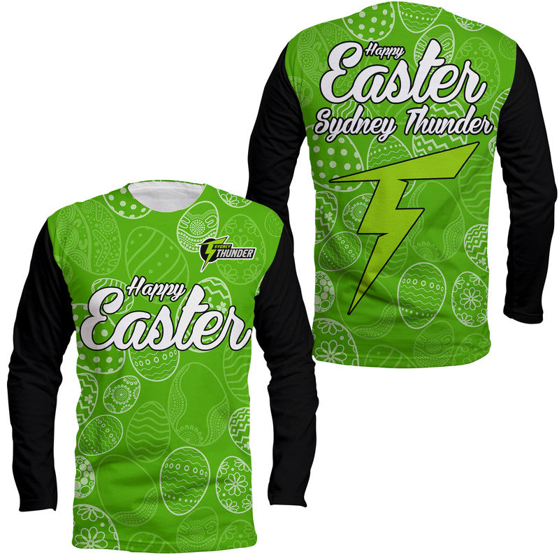 sydney-thunder-cricket-happy-easter-day-long-sleeve-shirt-simple-style