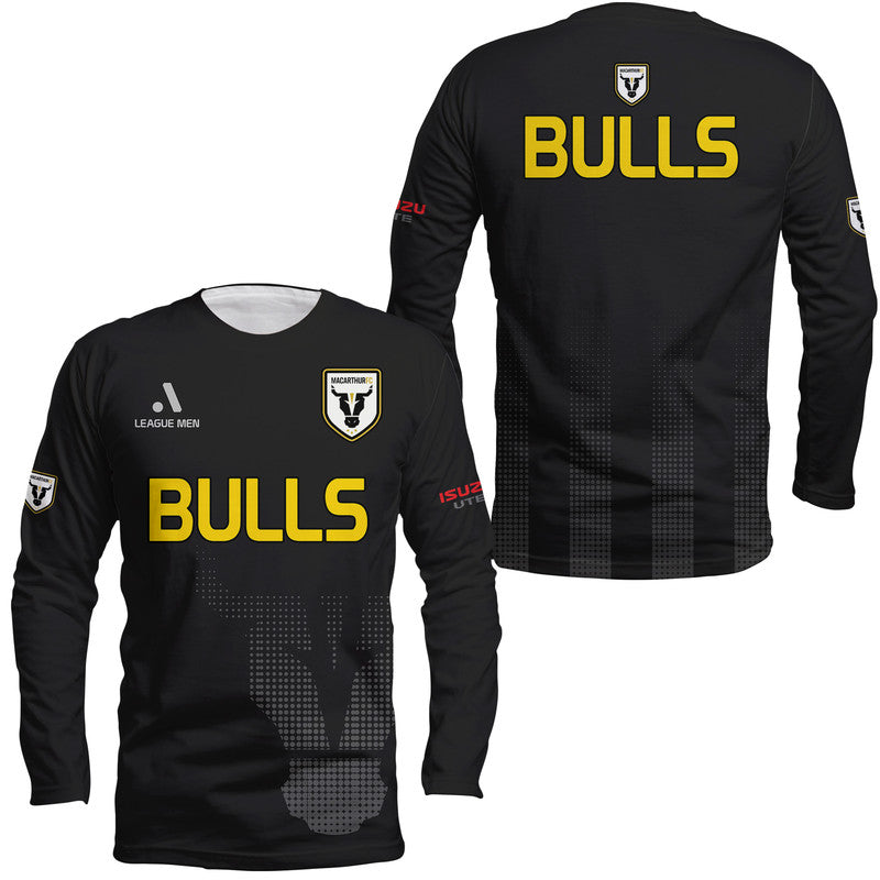 macarthur-soccer-long-sleeve-shirt-bulls-black-and-gold