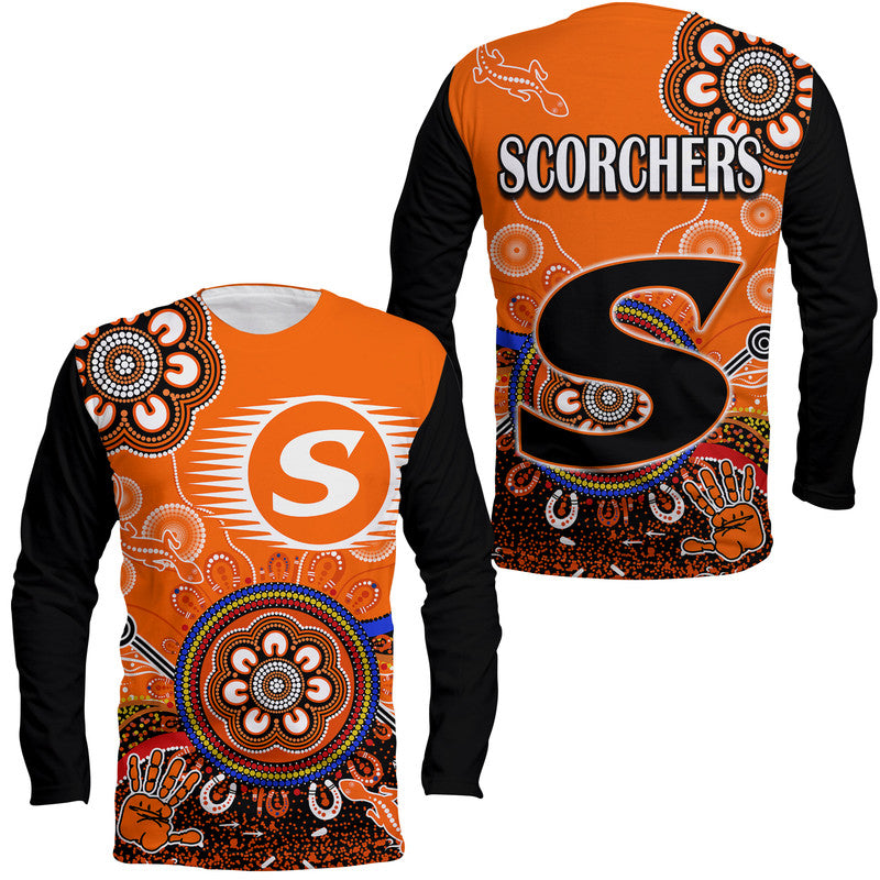 perth-scorchers-long-sleeve-shirt-cricket-indigenous-aboriginal-lizard-version