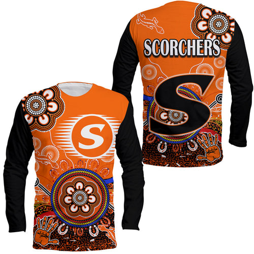 perth-scorchers-long-sleeve-shirt-cricket-indigenous-aboriginal-lizard-version