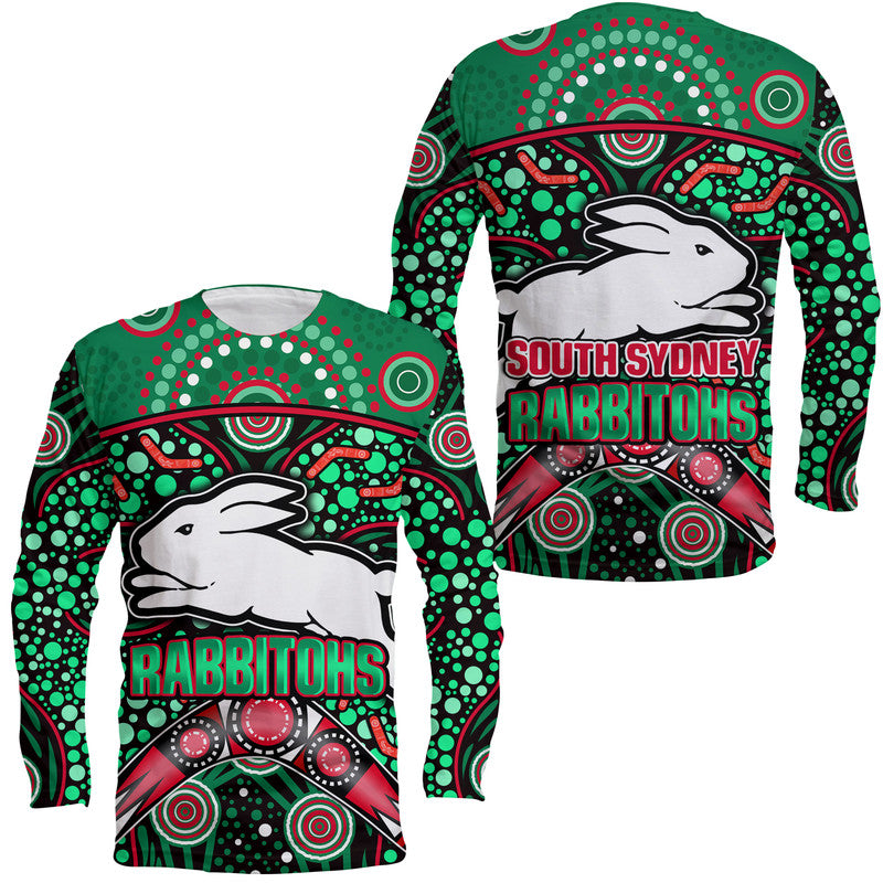 south-sydney-indigenous-rabbitohs-dot-art-style-long-sleeve-shirt