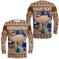 custom-personalised-australian-emu-christmas-vibe-with-aboriginal-dot-painting-style-long-sleeve-shirt
