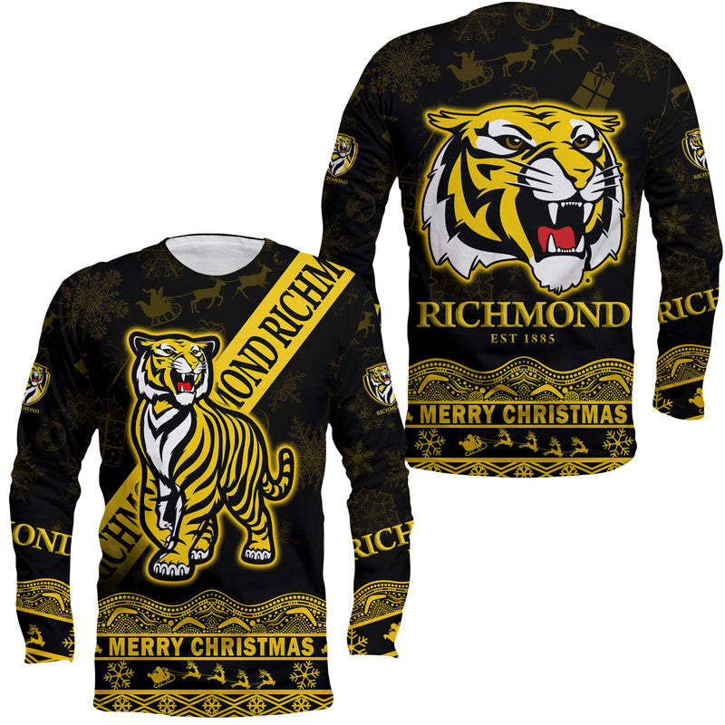 richmond-tigers-unique-winter-season-long-sleeve-shirt-tigers-merry-christmas