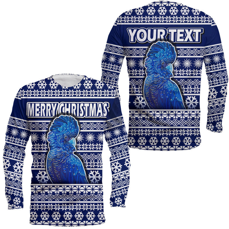 custom-personalised-australian-cockatoo-christmas-vibe-with-aboriginal-dot-painting-style-long-sleeve-shirt