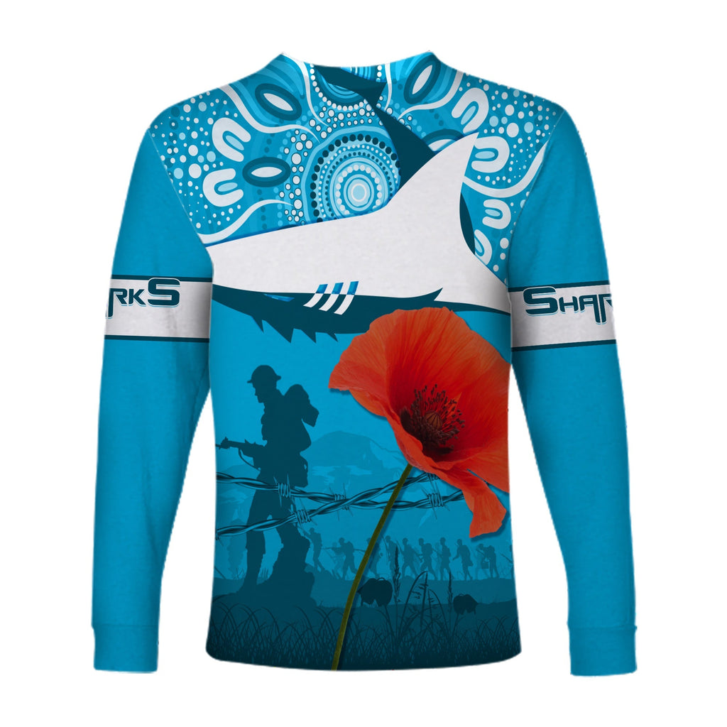 sharkies-rugby-long-sleeve-shirt-shirt-anzac-day-barb-wire-style