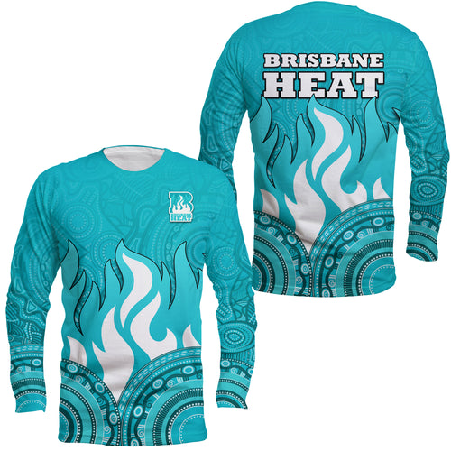 Brisbane Heat Indigenous Aboriginal Arts Long Sleeve Shirt LT9