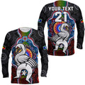 (Custom Personalised) Swans Football NAIDOC Week Long Sleeve Shirt Indigenous LT9
