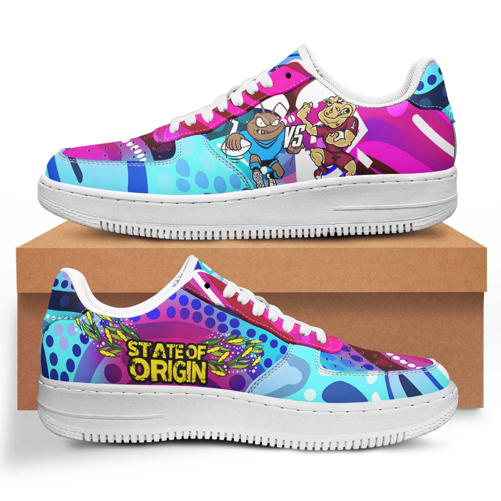 state-of-origin-rugby-league-low-top-sneakers-f1-nsw-vs-qld-rugby-team-mascot-with-aboriginal-culture-sneakers