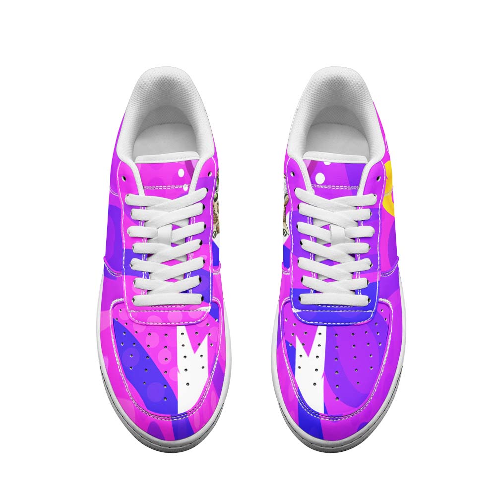 queensland-rugby-league-low-top-sneakers-f1-queensland-maroons-mascot-with-aboriginal-art-state-of-origin-sneakers