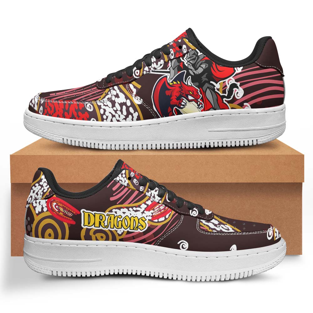 stgeorge-rugby-low-top-sneakers-f1-dragons-with-rugby-ball-and-knight-contemporary-style-of-aboriginal-sneakers