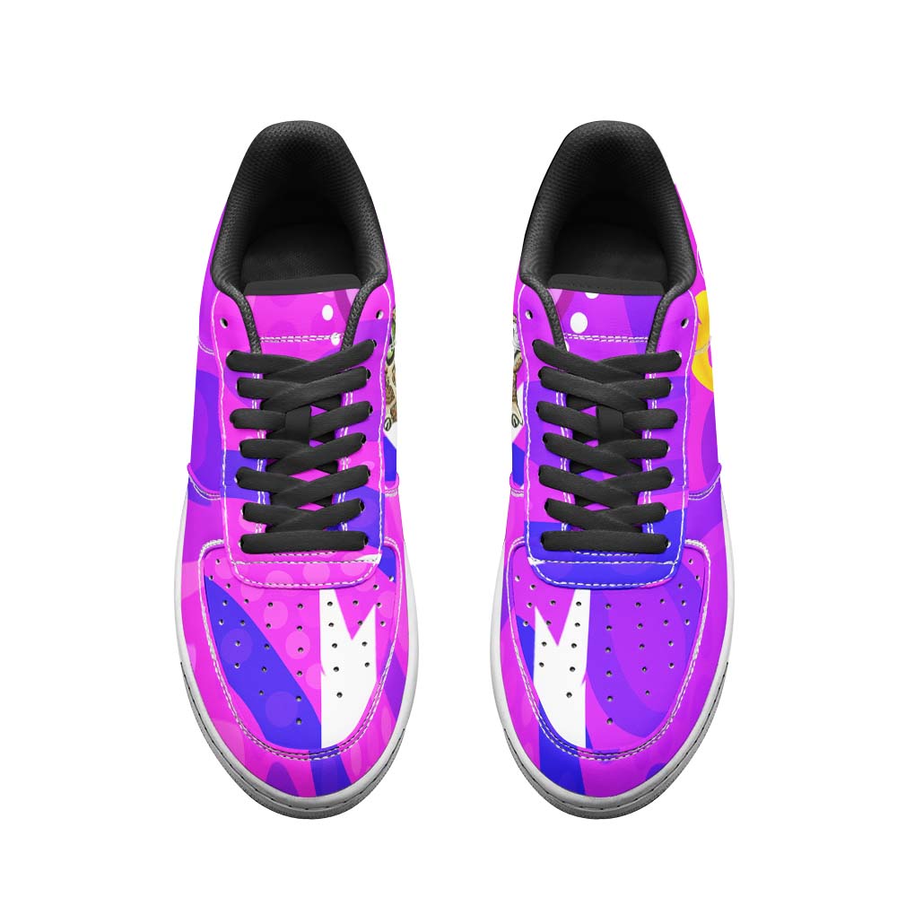 queensland-rugby-league-low-top-sneakers-f1-queensland-maroons-mascot-with-aboriginal-art-state-of-origin-sneakers