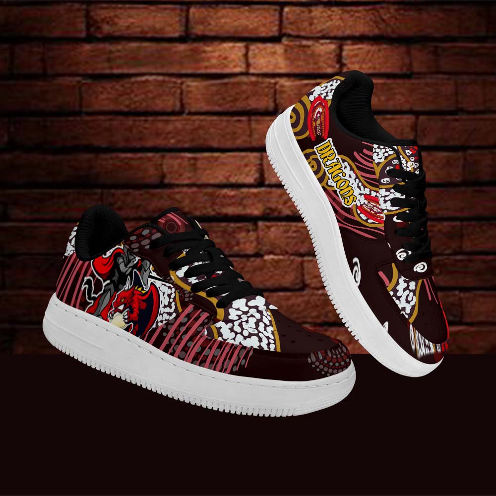 stgeorge-rugby-low-top-sneakers-f1-dragons-with-rugby-ball-and-knight-contemporary-style-of-aboriginal-sneakers