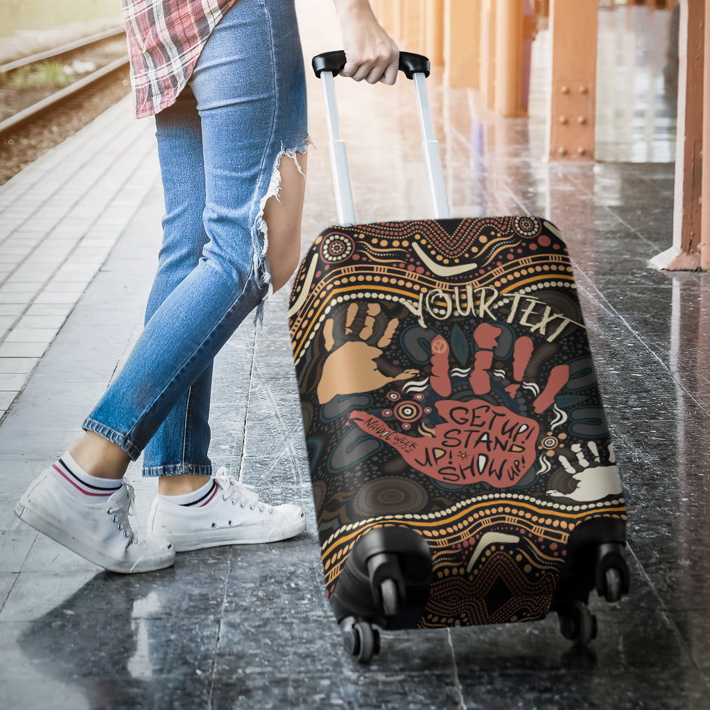 personalised-naidoc-week-2022-luggage-cover-aboriginal-art-hand-stencils