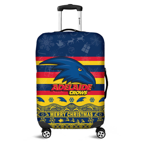 adelaide-crows-unique-winter-season-luggage-cover-adelaide-merry-christmas-no2