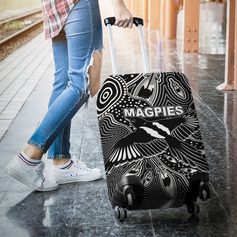 collingwood-magpies-luggage-cover-aboriginal-art