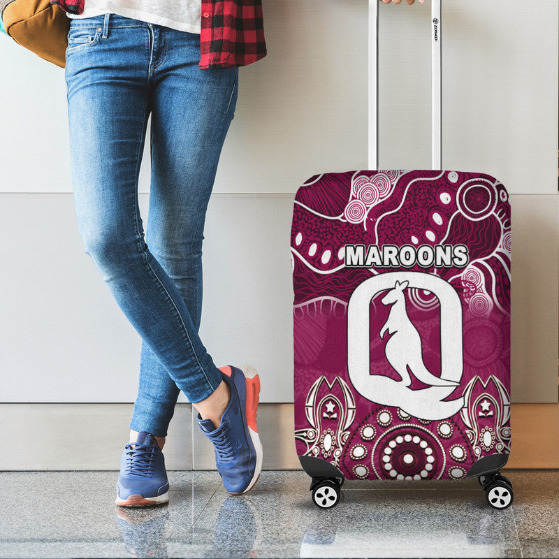 Queensland Maroons luggage Cover Aboriginal  LT6