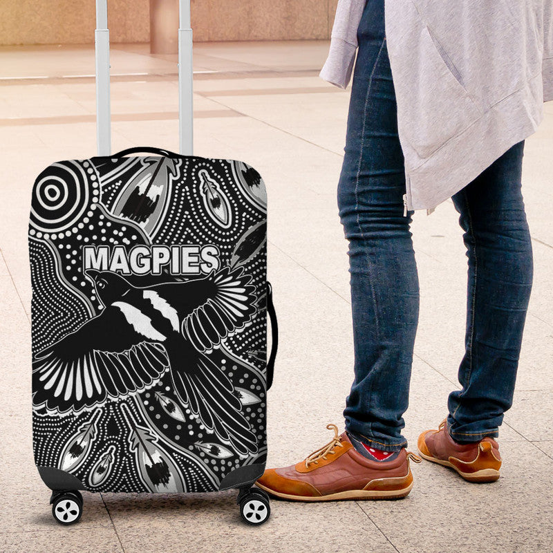 collingwood-magpies-luggage-cover-aboriginal-art