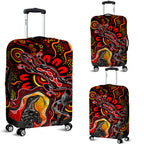 aboriginal-lizard-luggage-cover-red-color