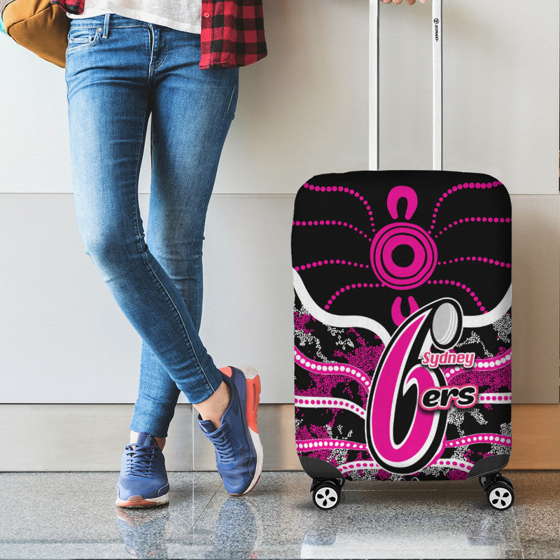 sydney-sixers-luggage-cover-cricket-dot-aboriginal