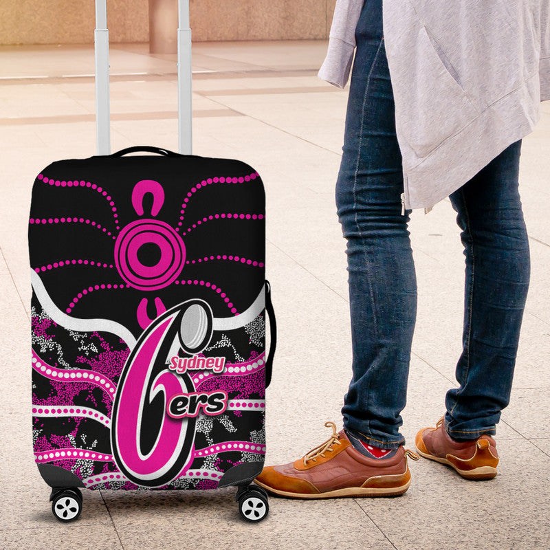 sydney-sixers-luggage-cover-cricket-dot-aboriginal