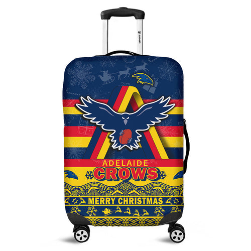 adelaide-crows-unique-winter-season-luggage-cover-adelaide-merry-christmas-no1