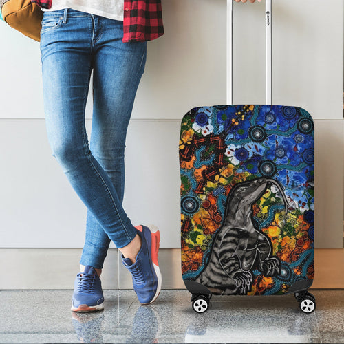 Aboriginal Lizard Tribal Luggage Cover LT6