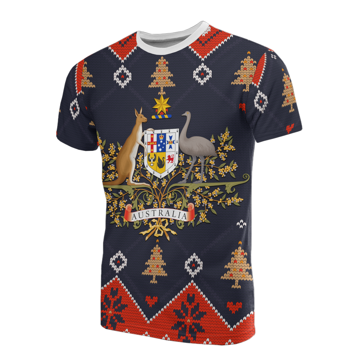 christmas-t-shirt-australian-coat-of-arms-t-shirt-unisex